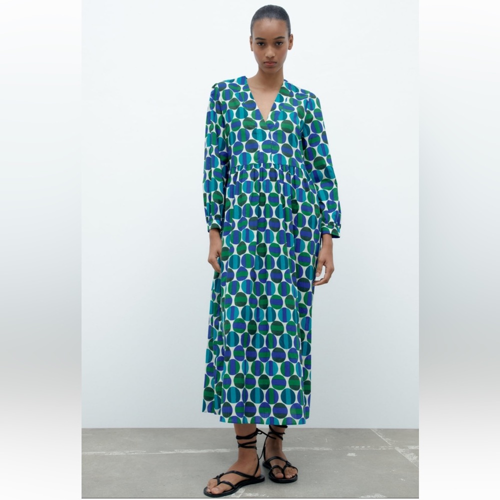 Zara printed midi dress NWT sz XXL